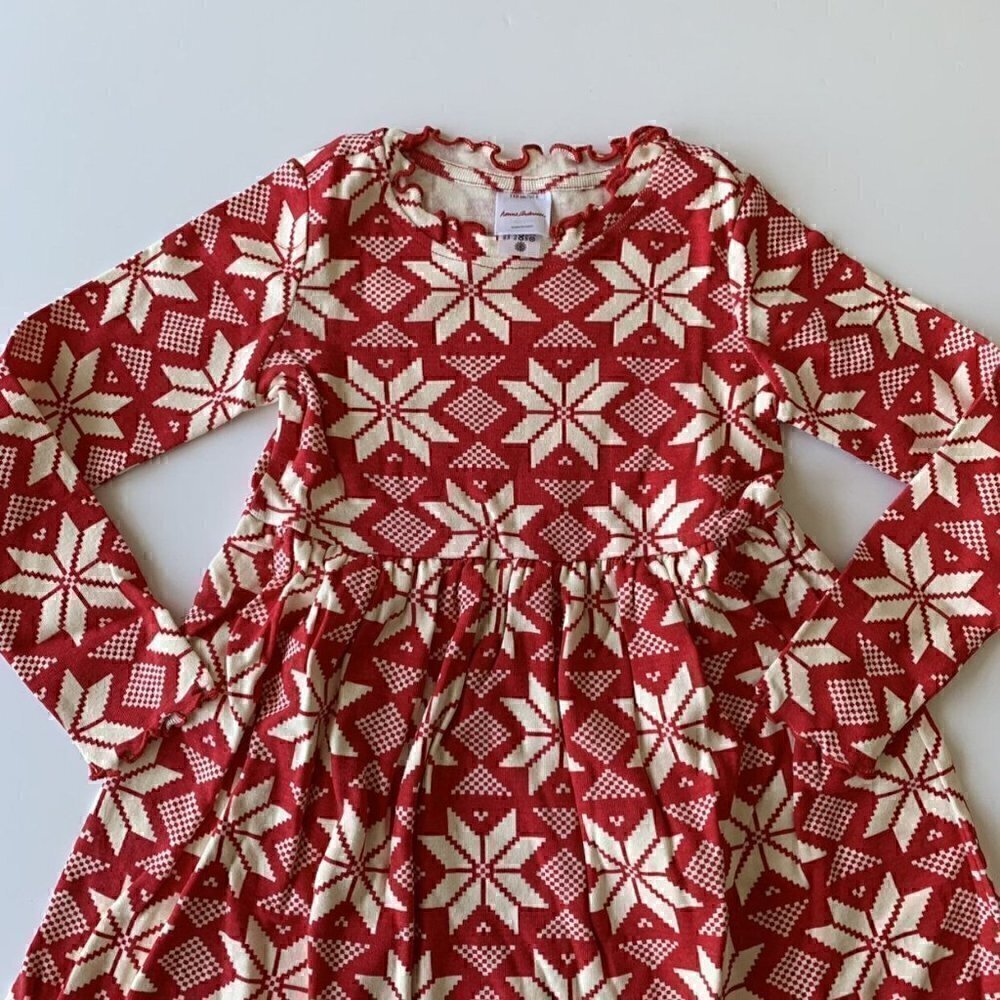 Hanna Andersson Girl Holiday Dress 5T - Picture 3 of 6